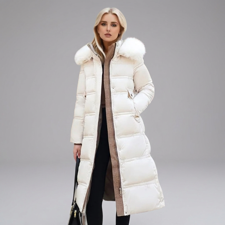 LUCIA™ | Designer Winter Parka with Fur Hood | Elina Dublin