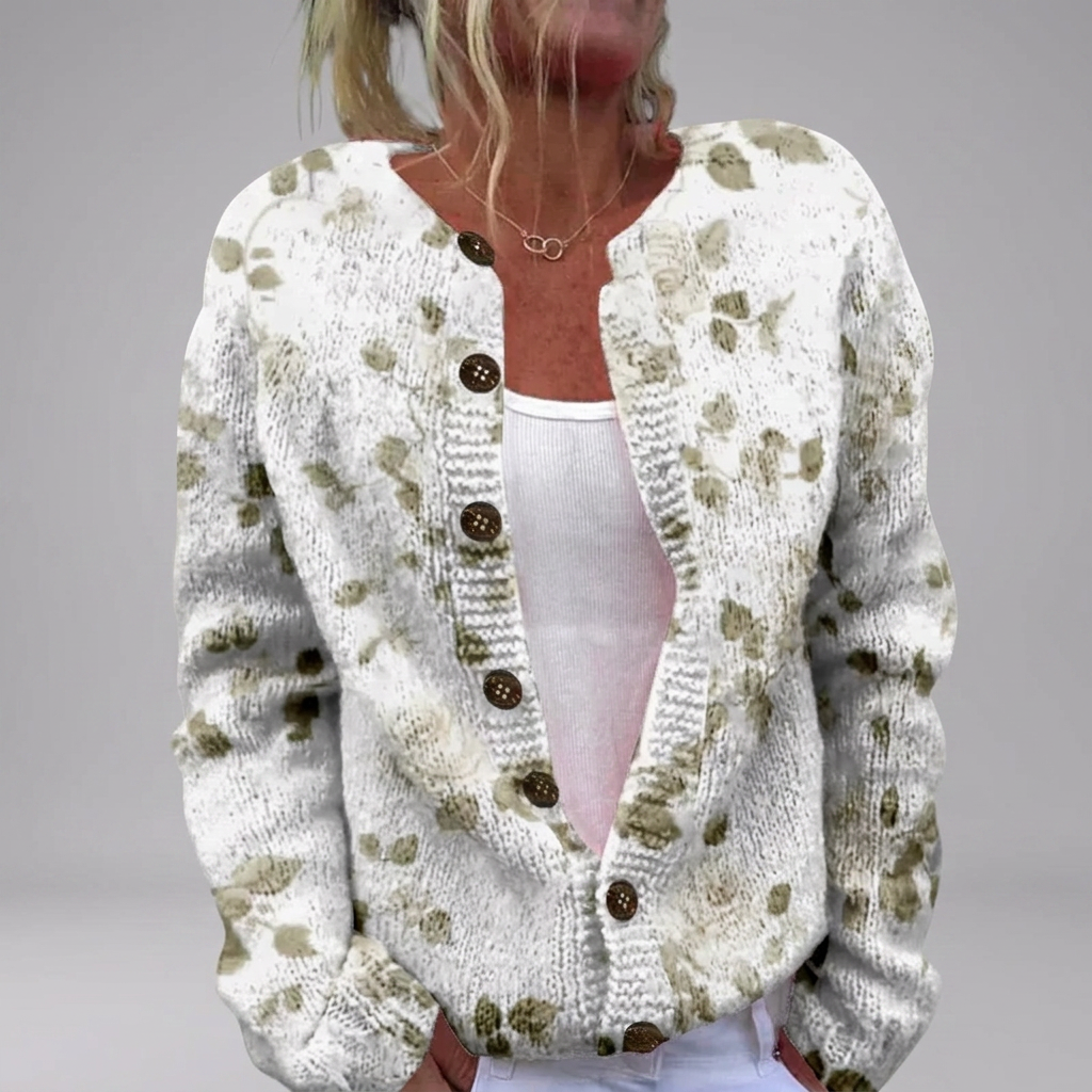 Vevila - Wildmeadow Print Cardigan | Elina Dublin