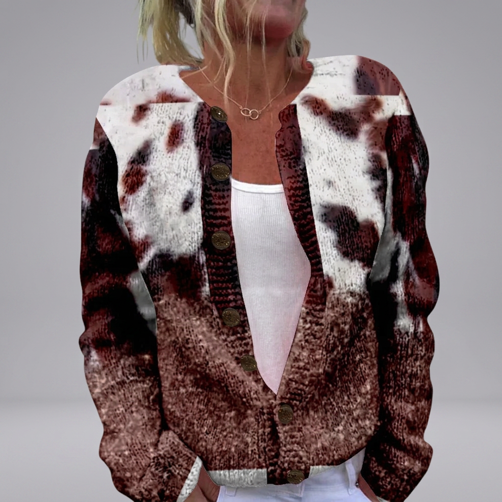 Leah - Rust Blossom Cardigan | Elina Dublin