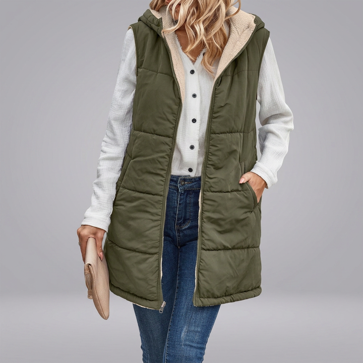 MISHELLE™ - Reversible Warm Hooded Vest | Elina Dublin