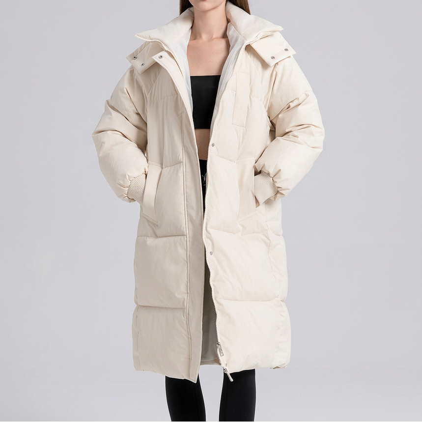 GIGATY™ - Classic Hooded Long Puffer Coat | Elina Dublin