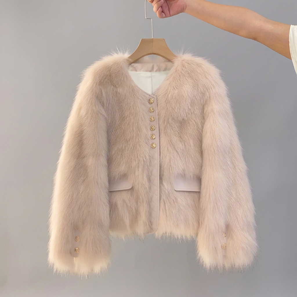 COSETTE™ – Korean Faux Fox Fur Coat | Elina Dublin