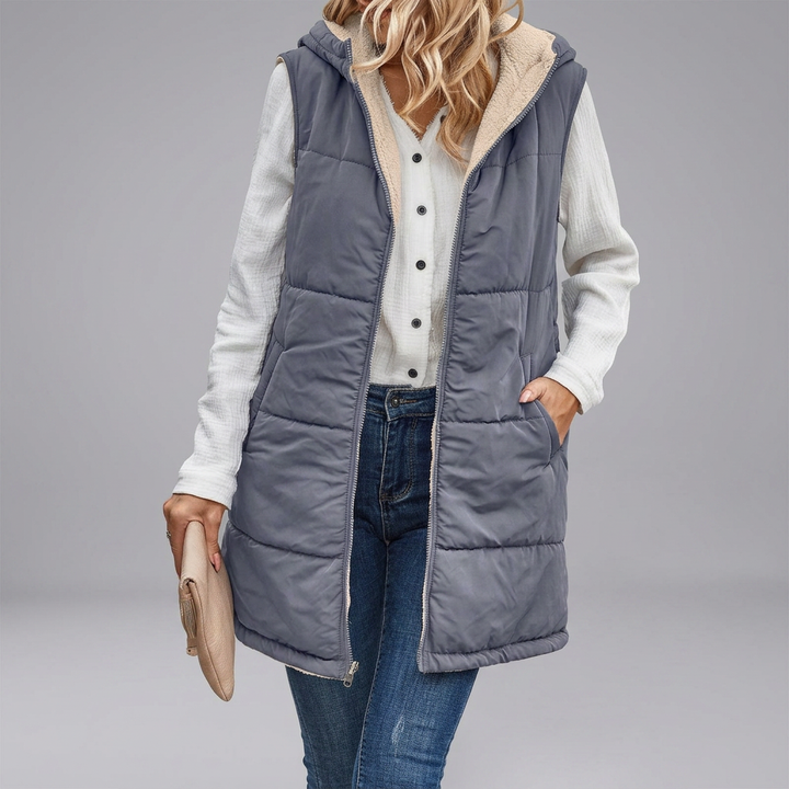 MISHELLE™ - Reversible Warm Hooded Vest | Elina Dublin