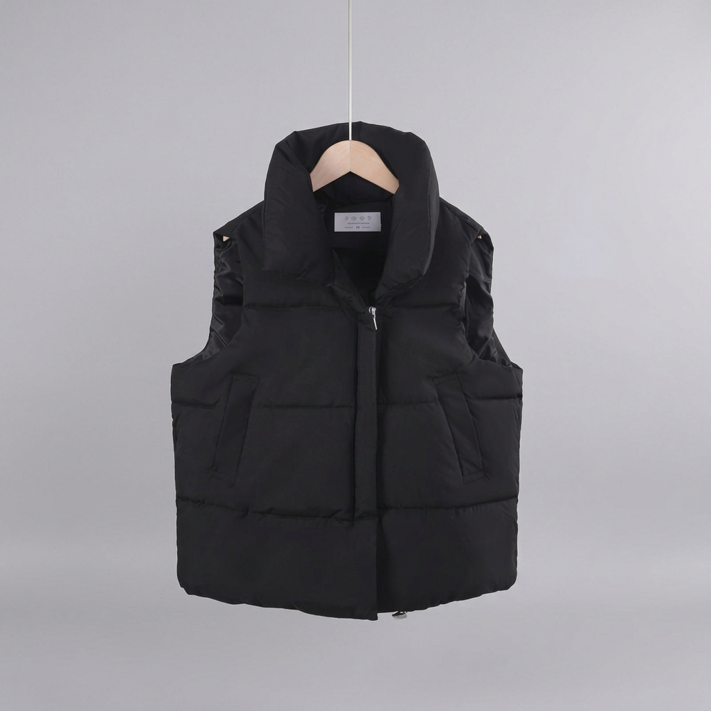 ALULA™ - Comfy Oversized High Neck Sleeveless Puffer Jacket | Elina Dublin