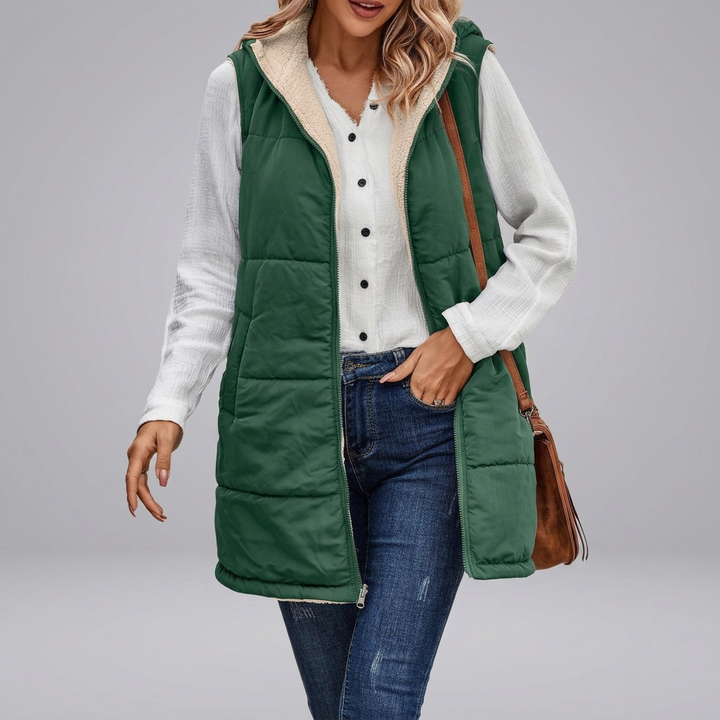 MISHELLE™ - Reversible Warm Hooded Vest | Elina Dublin