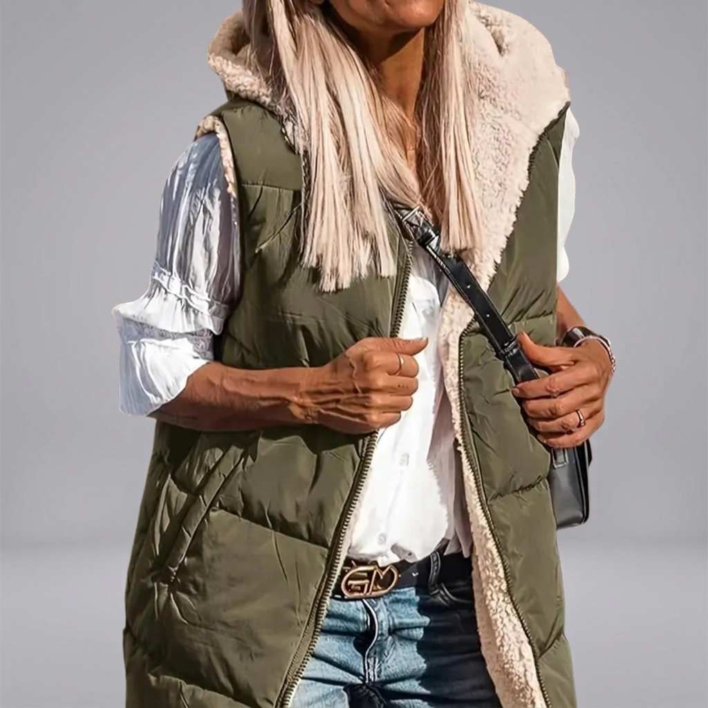 RYLEE™ – Reversible Hooded Puffer Vest | Elina Dublin