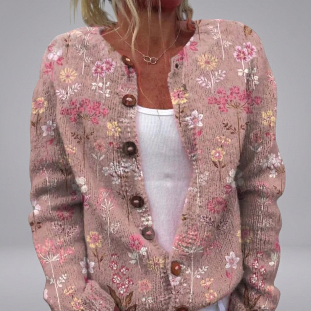 Aveline - Vintage Bloom Cardigan | Elina Dublin