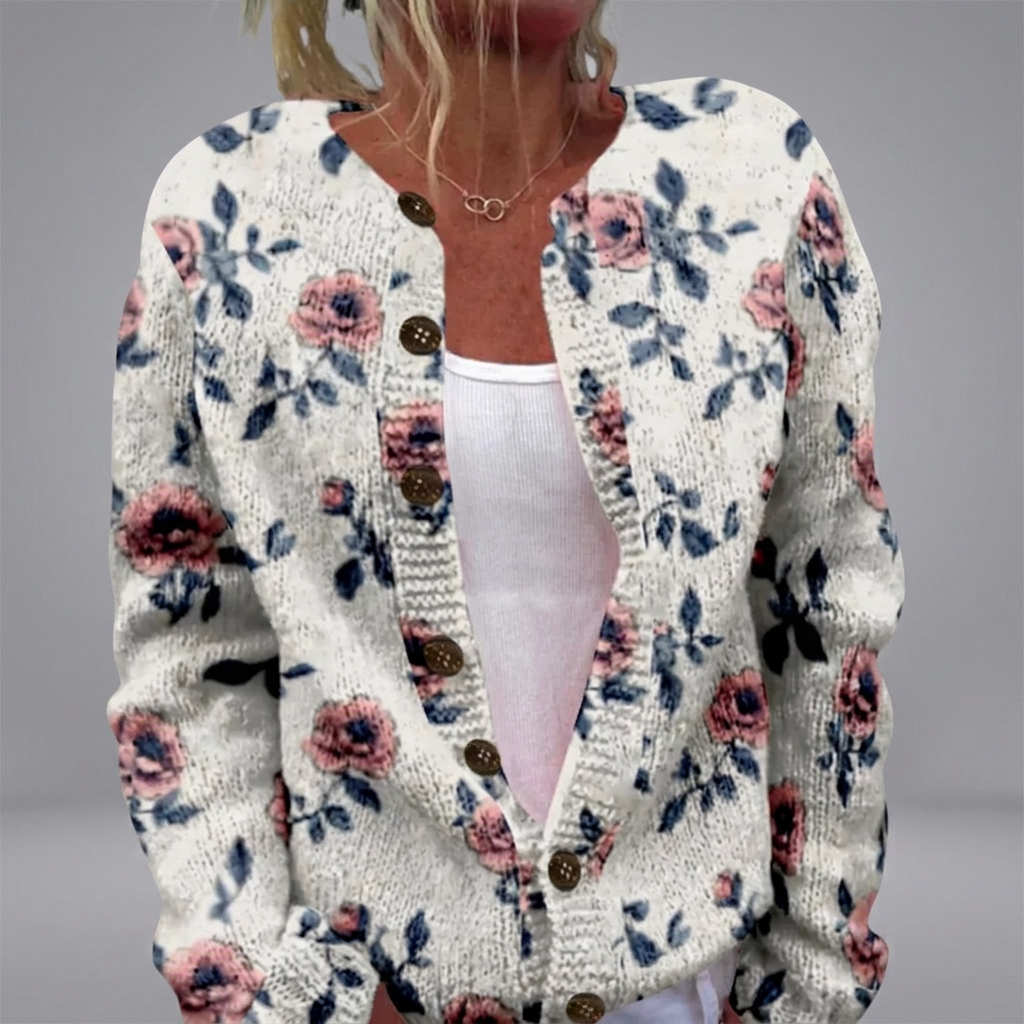 Orfhlaith - Maple Print Cardigan | Elina Dublin