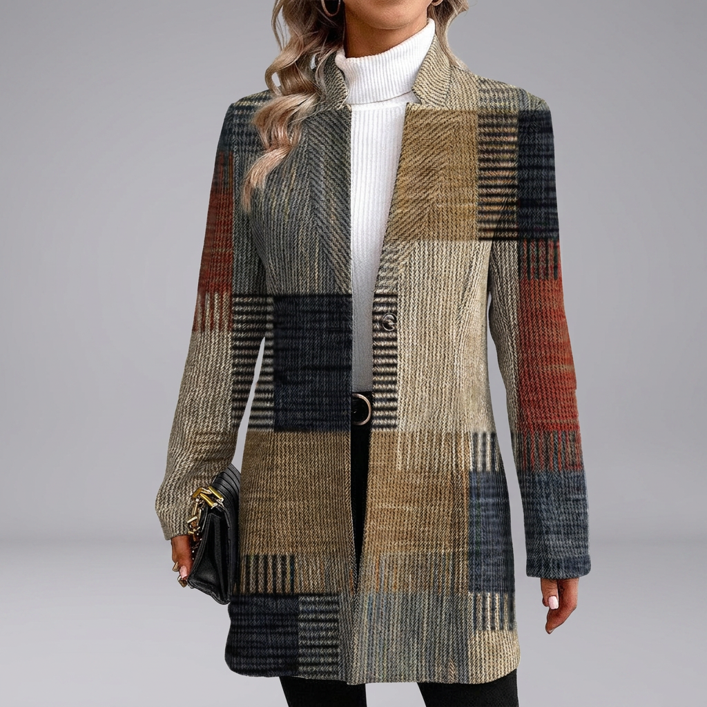 DARA™ - Patchwork Elegance Blazer | Elina Dublin