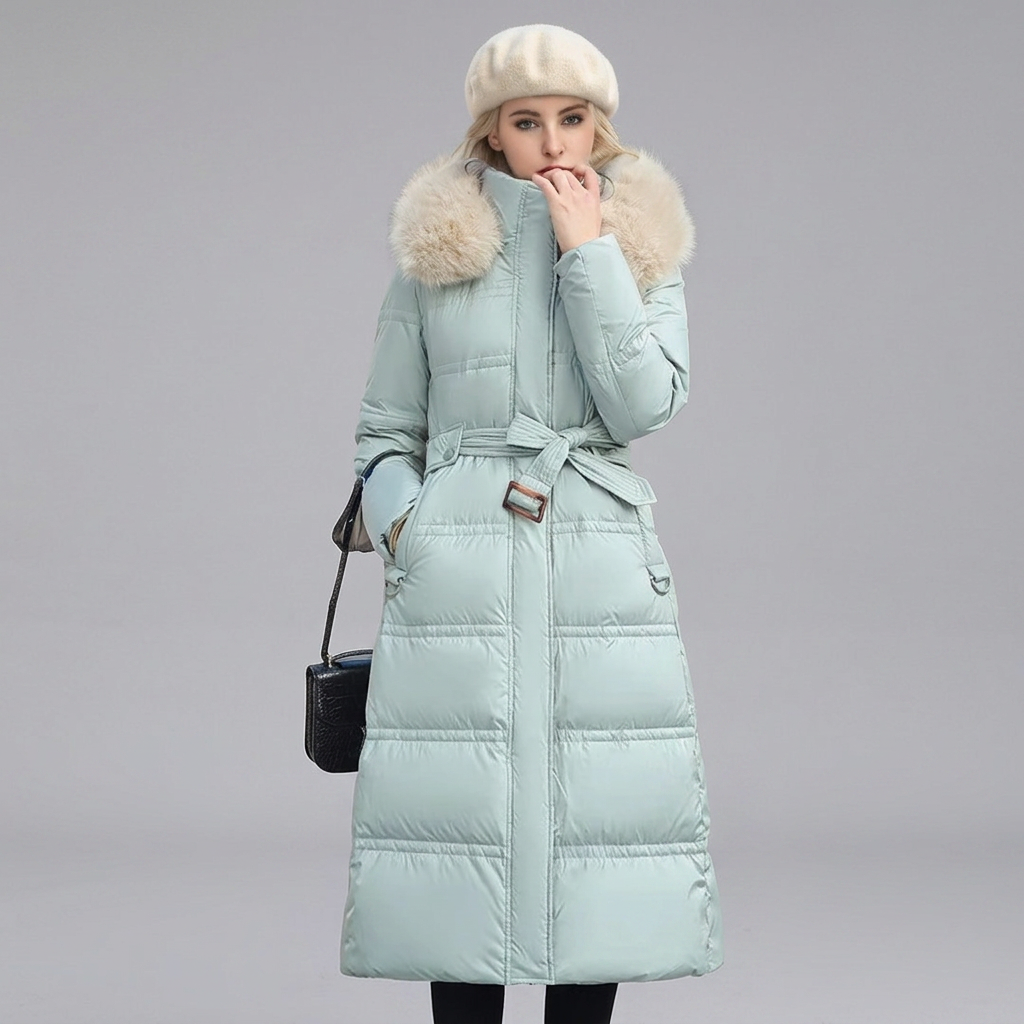 LUCIA™ | Designer Winter Parka with Fur Hood | Elina Dublin