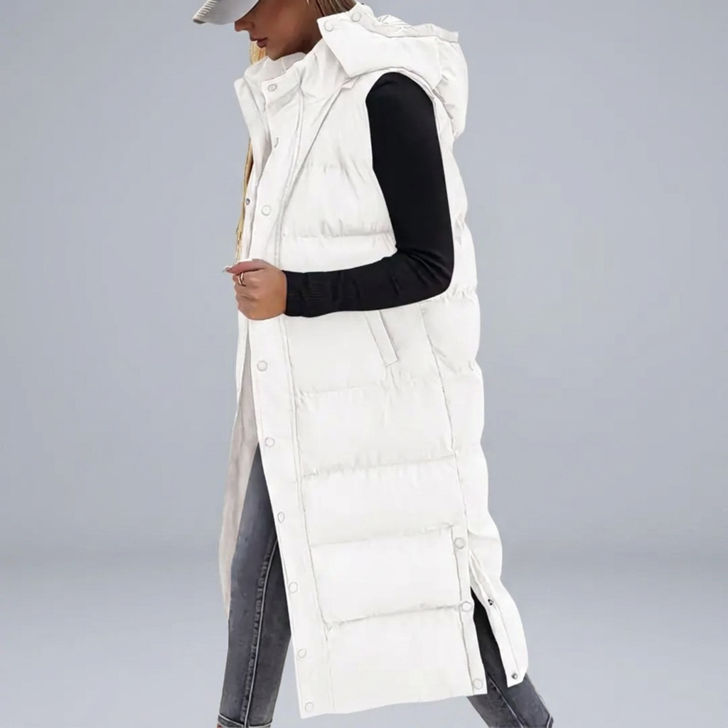 BRYNN™ – Quilted Hooded Zip-Up Puffer Vest | Elina Dublin