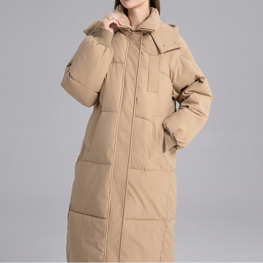 GIGATY™ - Classic Hooded Long Puffer Coat | Elina Dublin