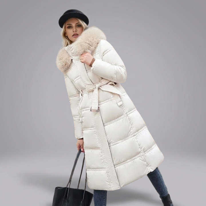 LUCIA™ | Designer Winter Parka with Fur Hood | Elina Dublin