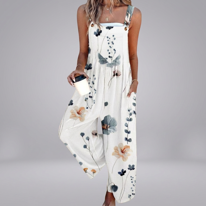 Niamh - Elegant oversized monochrome floral | Elina Dublin