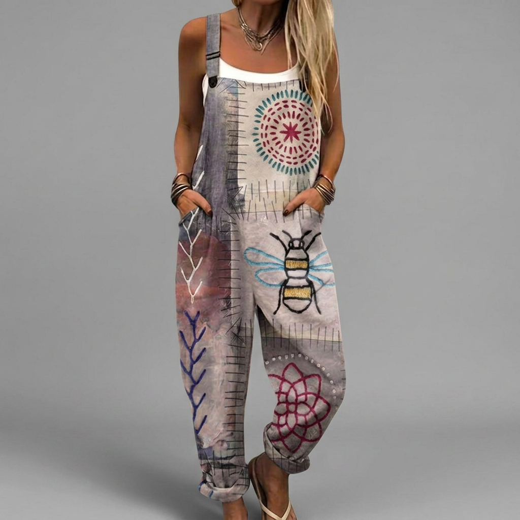 Ines - Artistic Boho Casual Dungarees | Elina Dublin