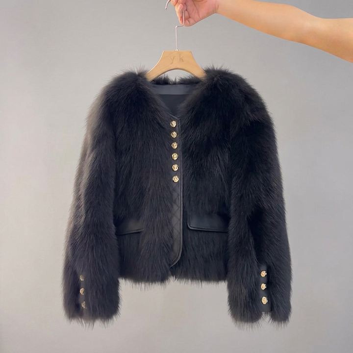 COSETTE™ – Korean Faux Fox Fur Coat | Elina Dublin