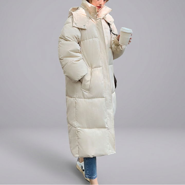LEMI™ - Comfy Waterproof Hooded Long Puffer Jacket | Elina Dublin