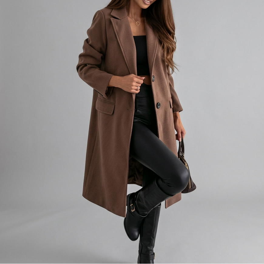 ALICE™ - Sophisticated Long Coat | Elina Dublin