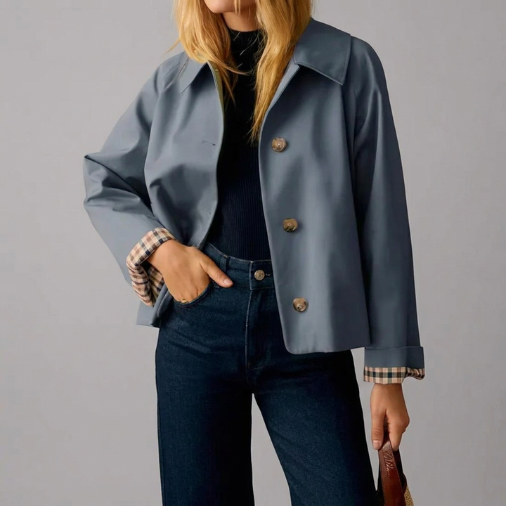 WREN™ – Vintage-Inspired Cropped Trench Coat | Elina Dublin