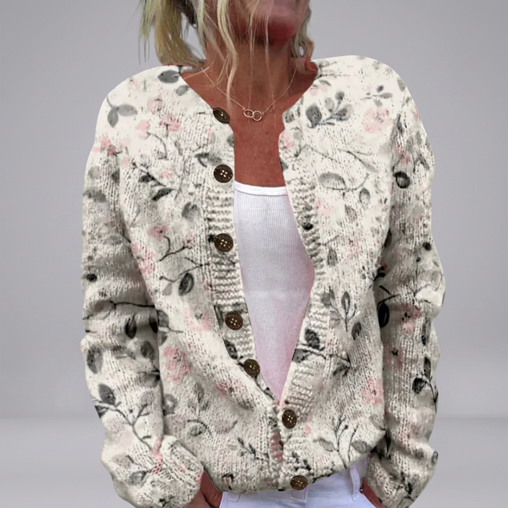 Imelda - Heirloom Print Cardigan | Elina Dublin