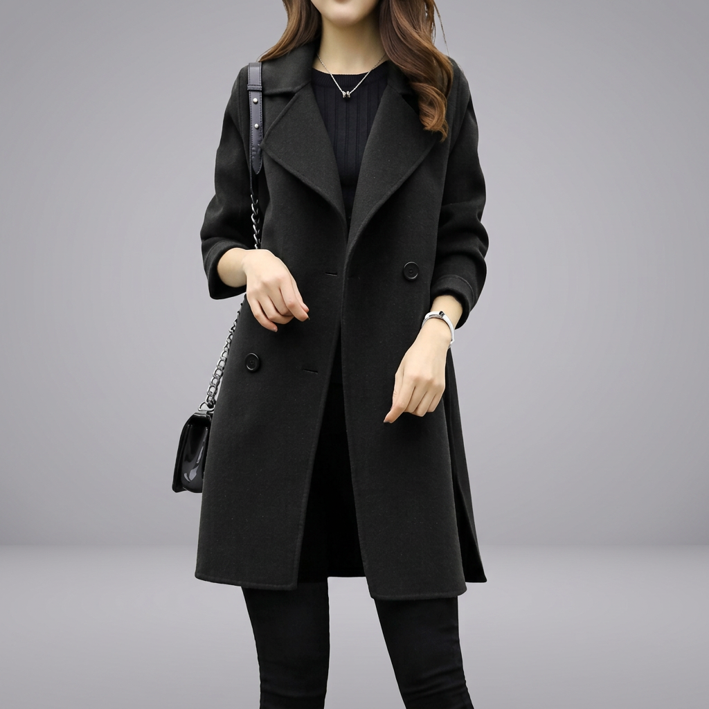 CELINA™ - Long Trench Coat | Elina Dublin