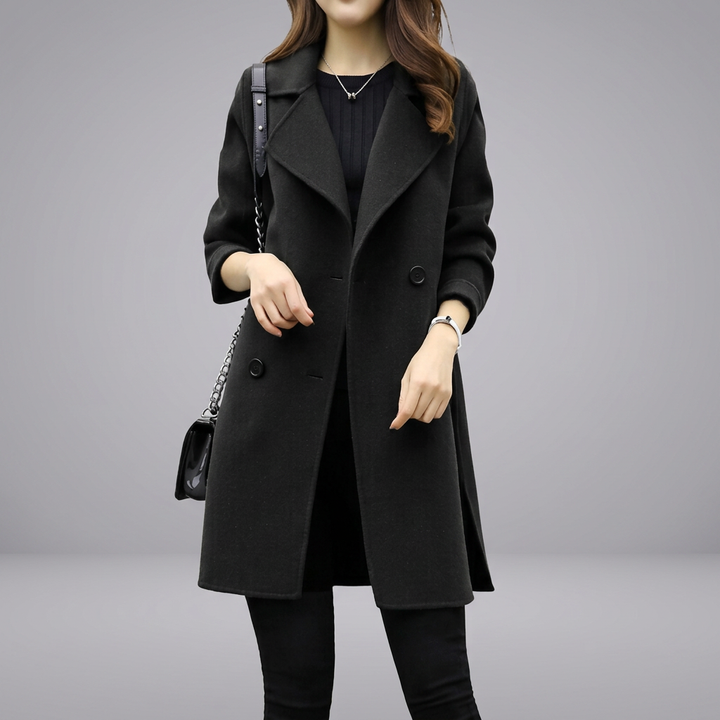CELINA™ - Long Trench Coat | Elina Dublin