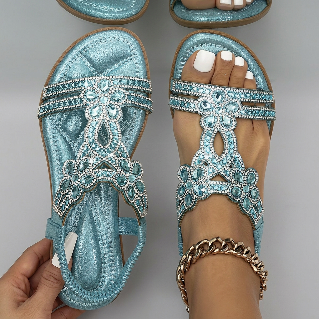 Maison – Orthopaedic Crystal Sandals | Elina Dublin