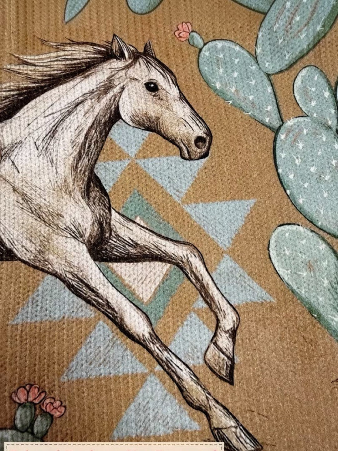 Aurora | Knitted Cardigan with Horse and Cactus Motif | Elina Dublin