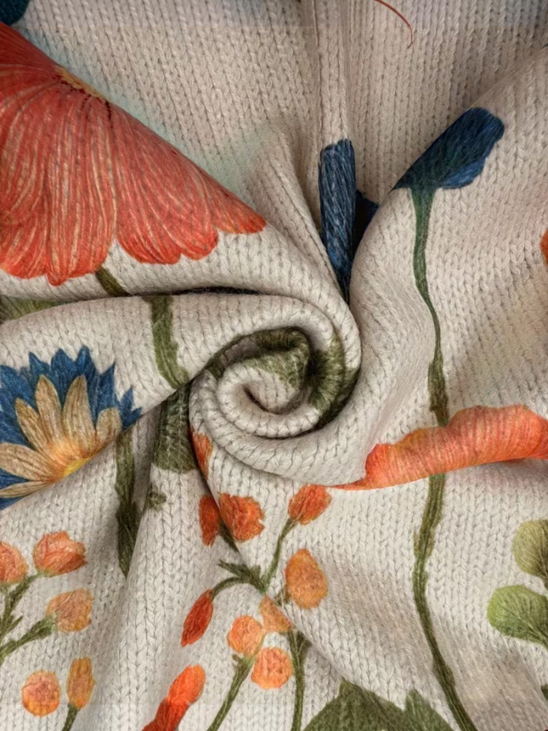 Vanesa | Knitted Cardigan with Wildflower Print | Elina Dublin