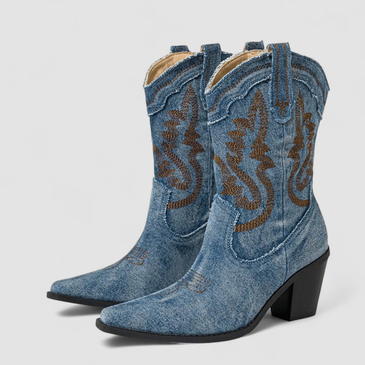 Amélie | Orthopaedic Denim Ankle Boots | Elina Dublin