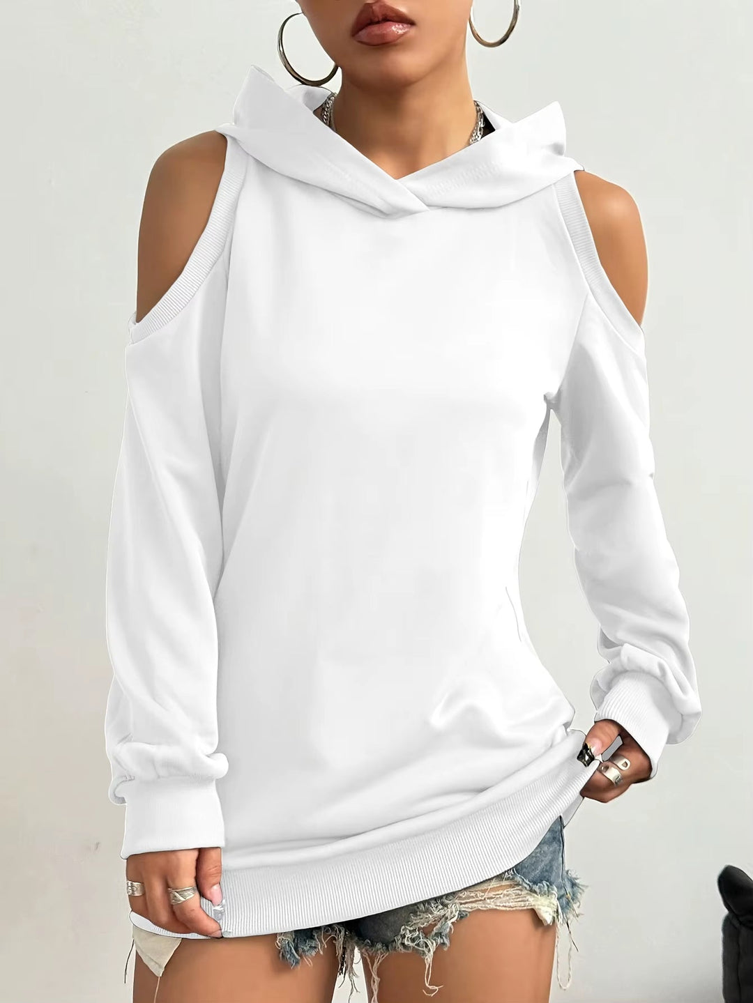 Camélia™ — Elegant Sweater with Open-Knit Shoulders | Elina Dublin