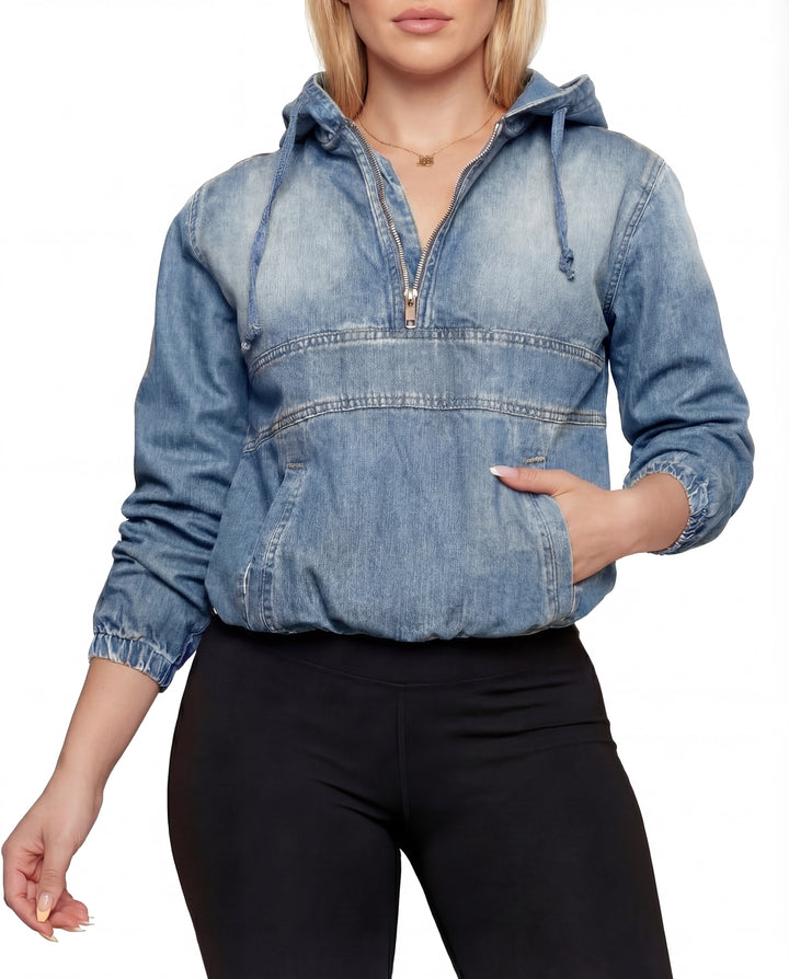 TABITHA™ – Casual Half Zip Hoodie Pullover | Elina Dublin