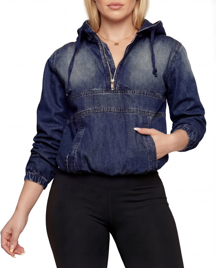 TABITHA™ – Casual Half Zip Hoodie Pullover | Elina Dublin