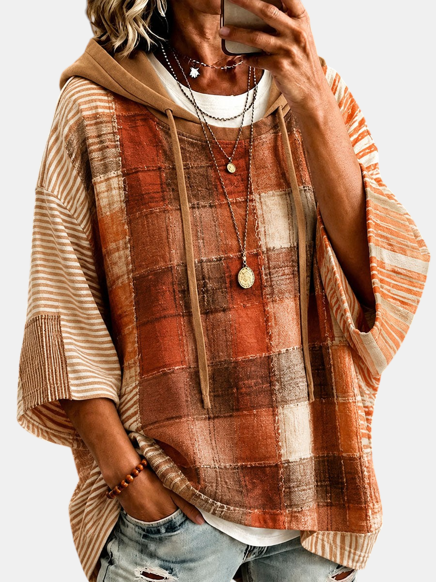 Autumn Artistic Patchwork Hoodie | Elina Dublin