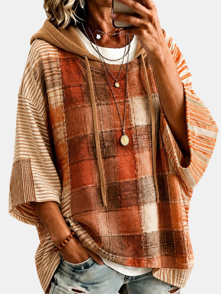 Autumn Artistic Patchwork Hoodie | Elina Dublin